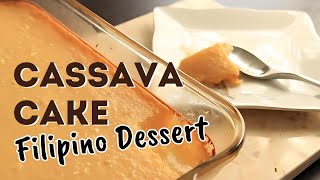 How To Make Cassava Cake Filipino Dessert  Simply Bakings [upl. by Netsyrk]