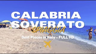 📽️ ITALY 4K  Spiaggia di SOVERATO  CALABRIA CZ 🐚  10 Most Beautiful Places To Visit in Italy [upl. by Goldy368]