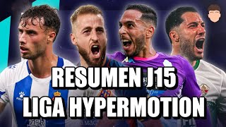 ACTUALIDAD LIGA HYPERMOTION  JORNADA 15 [upl. by Anuaek]