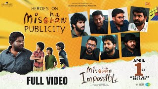 Heroes on Mishan Publicity  Mishan Impossible  Swaroop RSJ  Taapsee Pannu  Matinee Entertainment [upl. by Naxor673]