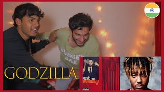 Indians React to Eminem  Godzilla Lyrics ft Juice WRLD  REACTION w AnkitSinghinfinity [upl. by Adnylam]