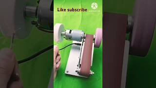 belt knife machine belt dc dcmotor experiment shots shorts [upl. by Iot]