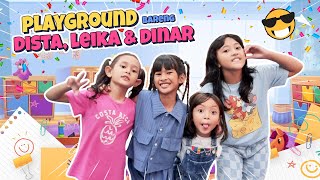 QAIREEN BARENG LEIKA DISTA DAN BABY DINAR MAIN DI KIDZOOONA DIKEJAR TOMPEL NAKAL 😂 [upl. by Adlar]