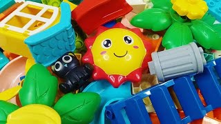 Satisfying building blocks marble run ☆ Build a marble track with lego duplo [upl. by Simons315]