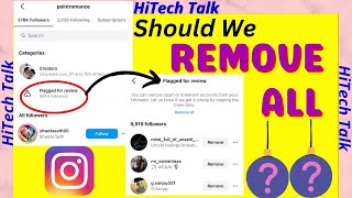 Flagged for Review Instagram followers  Should we delete flagged for review followers in Instagram [upl. by Ora]
