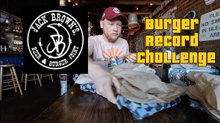 Jack Browns Beer amp Burger Joint Burger Record Challenge  Columbia SC [upl. by Nate]