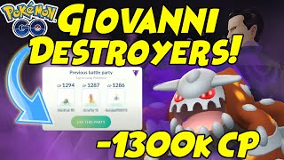 How to Beat Giovanni Shadow HEATRAN With a Team Below 1300cp in Pokemon GO [upl. by Eadwine]