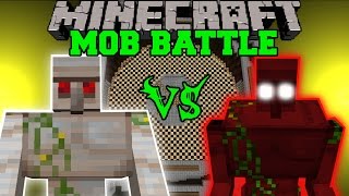 MUTANT IRON GOLEM VS DEMON GOLEM  Minecraft Mob Battles  Mods [upl. by Lion146]