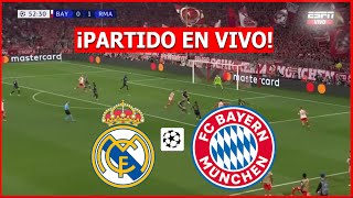 🔴 REAL MADRID vs BAYERN MUNICH EN VIVO 🔴 EN VIVO SEMIFINAL CHAMPIONS LEAGUE 🏆 [upl. by Hokanson]