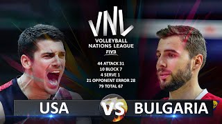 USA vs Bulgaria  Mens VNL 2023 [upl. by Sam]