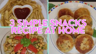 10 mint snacks recipe at home  quick snacks to make at home  quick amp easy snacks  3 snacks [upl. by Diad]