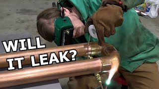 Soldering Copper Pipe To Make Dry Air System Never Soldered Before [upl. by Ttsepmet566]