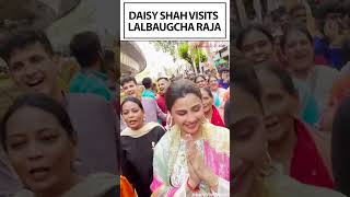 Daisy Shah Seeks Blessings at Lalbaugcha Raja  Video [upl. by Micheil]