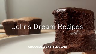 Chocolate Sponge Cake  Taiwanese Castella Cake  Easy Dreamy Recipe [upl. by Eceinej]