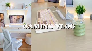 cozy gaming vlog ✨ unboxings new keycaps ⌨️ overwatch 2 gameplay 🎮🫧 [upl. by Dempstor]