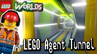 LEGO Agent Tunnel Designing and Building in LEGO Worlds [upl. by Waylin]