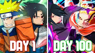 Duo Spends 100 Days as NARUTO amp SASUKE in Shindo Life Roblox ft Breazsy [upl. by Ann]