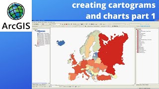 ArcGIS tips creating cartograms and charts part 1 [upl. by Salaidh]