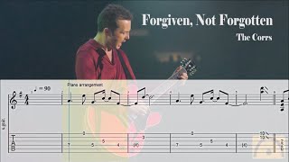 Forgiven Not Forgotten  The Corrs  Backing Track  Guitar Tab [upl. by Llednav]