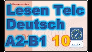 Modelltest 10 A2B1 Lesen Deutsch [upl. by Ardelle]