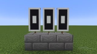 How To Make Letter O Banner In Minecraft  Minecraft Alphabets Banner [upl. by Liba782]