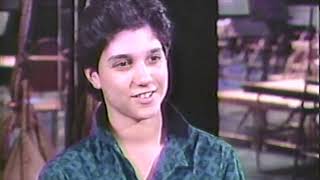 Ralph Macchio Karate Kid Crossroads Movie Promo1984 1985 Justine Bateman interviews Ralph [upl. by Cheston]