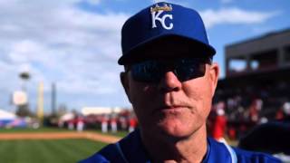 Royals win first Cactus League game of season 61 over Angels [upl. by Cirdor594]