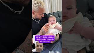 Neymar segura a filha helena pela primeira vez [upl. by Leuqar482]