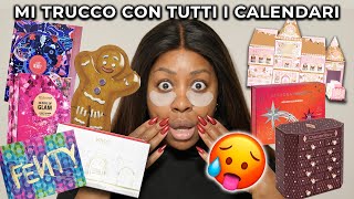 MI TRUCCO CON TUTTI I CALENDARI DELL’AVVENTO 🎁 [upl. by Byrd]