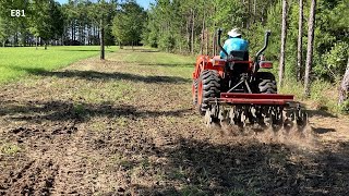 How to Use a Disc Harrow With a Compact Tractor [upl. by Semyaj]