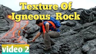 Texture of igneous rock in Hindi lecture 7 of igneous petrology GeologyAspirant [upl. by Sosthina]