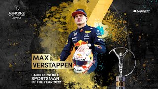 Max Verstappen  2022 Laureus Sportsman of the Year Award [upl. by Tildy]