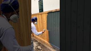 How to paint fence with sprayer [upl. by Neveda215]