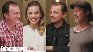 Leonardo DiCaprio Brad Pitt amp Margot Robbie Break Down Once Upon a Time In Hollywood [upl. by Aihsemat78]