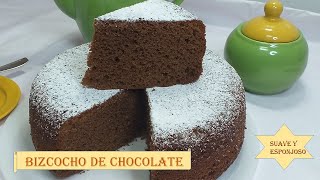 BIZCOCHO de CHOCOLATE Suave y Esponjoso en MONSIEUR CUISINE ConnectPlusThermomix y COOKER MATIC [upl. by Shannon59]