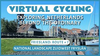 Fietsroute door het Nationaal Landschap Zuidwest Fryslân  Virtueel Fietsen [upl. by Anerbas348]