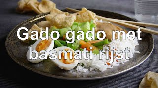 Gado gado met basmati rijst recept [upl. by Ettennig]