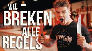 ALLE TRAMPOLINEPARK REGELS BREKEN Boazvb [upl. by Tootsie]