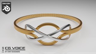 Infinity Ring Design in Blender  Blender Jewellery Modeling  02 [upl. by Villiers952]