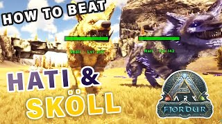 How to Beat Hati amp Skoll world boss on Fjordur ► Ark Fjordur [upl. by Yerhcaz272]