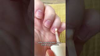 First time doing gelish nail polish  nails manicure gelishnails nailart [upl. by Ahseat]