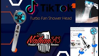 Handheld Turbo Fan Shower Hydro Jet Shower Head [upl. by Eartnoed]