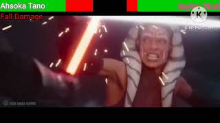 Ahsoka Tano vs Baylan Skoll with healthbars  Seatos Fight  Part 2 [upl. by Cornwall]