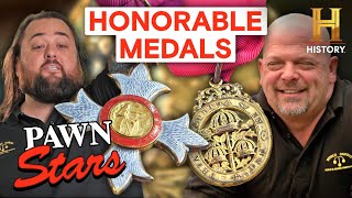 Pawn Stars VALUABLE Medals Grasp Ricks Attention [upl. by Dasha692]