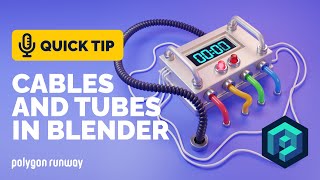 Cables and Tubes Tutorial in Blender 292  Polygon Runway [upl. by Phillida]