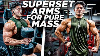 SUPER PUMP ARM WORKOUT FOR MASS  11 WEEKS OUT Olympia contestprep armworkout bodybuilding [upl. by Starla896]