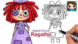 How to Draw Ragatha Doll  The Amazing Digital Circus [upl. by Lupita]