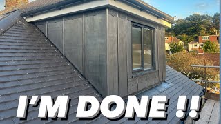 Cladding The Dormer In Lead WORKING ON MY OWN HOUSE EPISODE 9 PART 3 [upl. by Grunenwald]