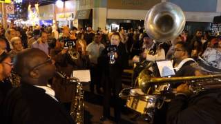 Brass Band amused everyone on Halloween West Hollywood Halloween Parade Santa Monica 2016 [upl. by Saleme564]