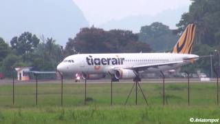 Plane Spotting  Tigerair A320 Firefly ATR 72500 Malindo ATR72600 Ipoh Sultan Azlan Shah Airport [upl. by Nosreffej]